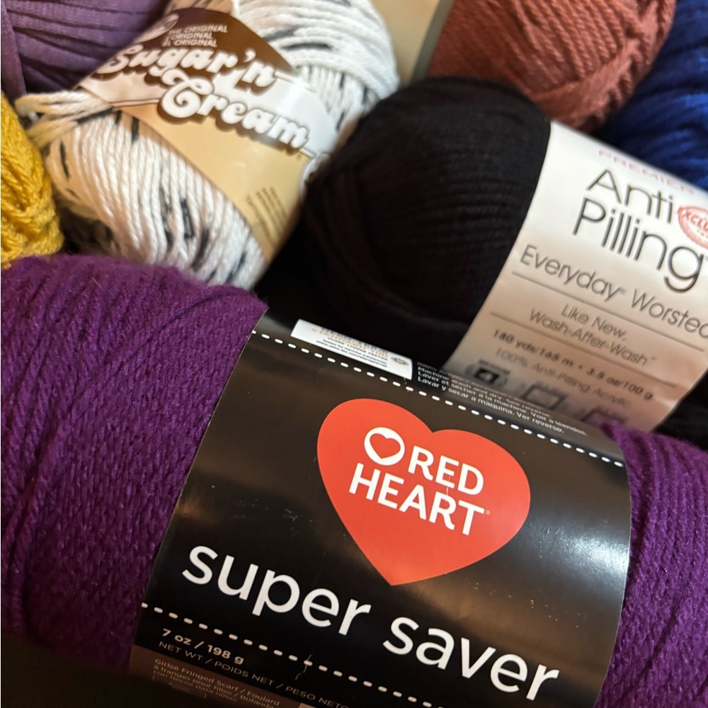 Yarn Collection with Assorted Colors - Picture 5 of 7